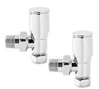 15mm Angled Manual Radiator Valves Towel Rail Designer Valve