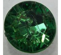 15mm Buttons Mirror Backed Clear Faceted Sparkle Reflective Buy 2 4 Or 8 890D, Emerald Green, 8