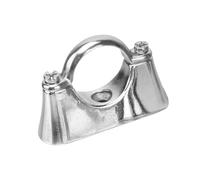 15mm Cast Brass Chrome Plated Hospital Pipe Bracket - Bag of 10