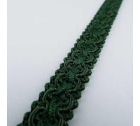 15mm Chain Braid Trim 196D, 026 Dark Green, 1 Metres