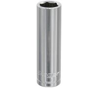 15mm Chrome Plated Deep Drive Socket - 1/2" Square Drive High Grade Carbon Steel