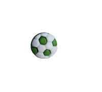 15mm Coloured Football Shank Buttons Baby, Knitting Clothing Sold in Packs of 10 Buttons (Colour Green)