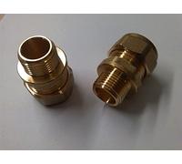 15mm Compression by 3/8" Male Iron Thread European Flexible Tap Adapters X2