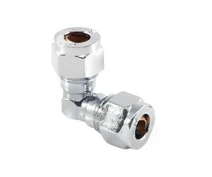 15mm Compression Chrome Plated Elbow - Bag of 10