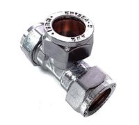 15mm Compression Chrome Tee - Bag of 5