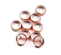 15mm Compression Olives Copper for 15mm Copper Plumbing Pipe (Pack of 10)