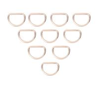 15mm D Rings Metal Non Welded Dee Rings Buckle Straps Hardware for Bag Making, Belt, Dog Collar, Webbing, DIY Craft Projects, Silver Gold Pewter 10 Pack