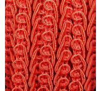 15mm Double Scroll Gimp Braid Trim Upholstery 39 Colour Buy 1 2 Or 4 Metres 611D, 008 Dark Red, 2 Metres