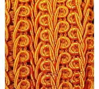 15mm Double Scroll Gimp Braid Trim Upholstery 39 Colour Buy 1 2 Or 4 Metres 611D, 049 Copper Orange, 4 Metres