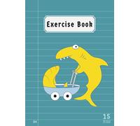 15mm Exercise Book Ruled and Margin A4: 15 mm Wide Lined Back to School Notebooks for Girls Kids with Big Lines for Primary KS1 Class Records & Lesson | Blue