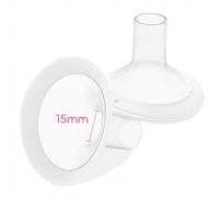 15mm Flange Inserts for Medela Breast Pump, 2pcs Medela Nipple Shields Compatible with Pump in Style, Symphony, Hand Pumpt Parts for Breastfeeding