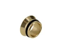 15mm Flat Face Insert for Compression Fittings - Brass Adaptor with O-Ring Seal | Leak-Proof Plumbing Insert for Isolation Valves & Pipe Connections - Pack of 10