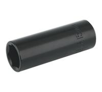 15mm Forged Deep Impact Socket - 3/8 Inch Sq Drive Chrome Vanadium Wrench Socket