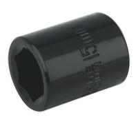 15mm Forged Impact Socket - 3/8 Inch Sq Drive - Chrome-Vanadium Wrench Socket