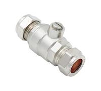 15mm Full Bore Chrome Isolation Valve (Known as 15mm isolating Valve/Full bore isolating Valve 15mm / 15mm isolating Valve with Screwdriver Slot Also Available in 22mm)