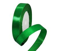 15mm Green Ribbon for Gift Wrapping,22m Fabric Thick Satin Ribbon Green Bow for Gift Wrapping,Ribbons for Balloons,Crafting,Hair,Bouquets,Wedding, Car,Presents,Cake,Christmas Party Decorations