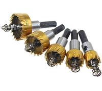 15mm Hole Saw Cutter HSS Titanium Hole Saw Drill Bit Metal Alloy Cutter, Pack of 1