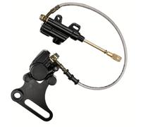 15MM Hydraulic Rear Disc Brake Caliper With Master Cylinder And Brake Pads Brake System Compatible With 125cc 160cc PIT Bike Trail Bike Dirt Bike Models Aftermarket Replacement(black)