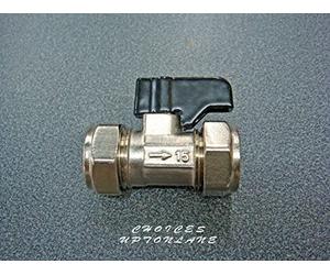 15mm Lever Operated Chrome Isolation Valve CxC