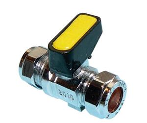 15mm Metrogas Mini Lever Gas Ball Valve - Pack of 2