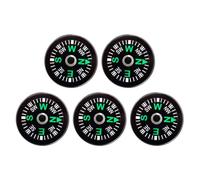 15mm Mini Liquid Filled Button Compass for Hiking Camping | Acrylic and ABS Construction, Black round Design, Silva Compass Mils, Quick Orientation for Boaters and Backpackers
