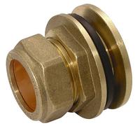 15MM OD TANK CONNECTOR & WASHER - Tank Connectors and Washers (Brass compression fittings, metric)