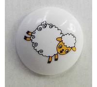 15mm Printed Buttons Childrens Baby Vehicle Animal 14 Designs Buy 2 4 Or 8 029D, 7222 Sheep, 4