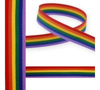 15mm Rainbow Faille Ribbon - Gift Wrap, Bow Making, Pride, Cakes, Birthday Gifting, Crafts, Bouquets, Home Décor (15mm x 5m)
