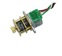 15mm Reduction Stepper electronic starter DC 5V-12V Large Torque Precision 150:1 Full Metal Gear Reducer Box with 10 Teeth Copper Gear MQXFCZUX