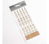 15mm Script Rose Gold Glitter Self Adhesive Sticker Numbers Craft Embellishment