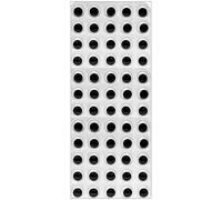 15mm Self Adhesive Wiggle Googly Sticky Eyes 60 on 1 Sheet Craft Eyes