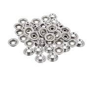 15mm Silver Heavy Duty Press Studs for Clothing and Accessories - Snap Fasteners for Adding Secure Closure to Jeans, Jackets, Bags, and Other Sewing Projects - Includes Stud Only - 100pcs