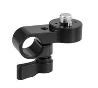 15mm Single Hole Tube Clamp With 3/8 Thread Aluminum Alloy For Photography Equipment Expansion