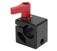 15mm Single Rod Clamp with 1/4in and 3/8in Threads, Aluminum Alloy Quick Release Clamp for Camera Support System, Shoulder Rig, Tripod and DSLR Rail