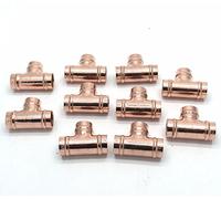 15mm Solder Ring Copper 3 Way Equal T 1 x Pack of 10