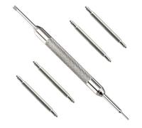 15mm Spring Bar Pins | 1.8mm | Premium 4 Pack with Tool | Heavy Duty Stainless Steel | Watch and Strap Repair | Replacement Waterproof Springbar Set | Ideal for Watch Bands and Bracelets (15 mm)
