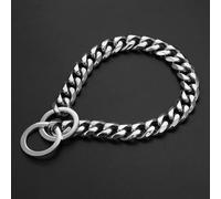 15mm Strong Metal Dog Chain Collar Stainless Steel Pet Training Choke Collar for Big Dog Pitbull Bulldog Silver Gold Show
