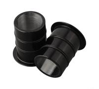 15mm to 12mm Thru Axle Hub Conversion Adapter, CNC Aluminum Quick Release Sleeve for Road Disc Brake Hubs, Compatible with Hope and Major Brands, Front Wheel 15x100/110 to 12x100/110mm, Black, Pack