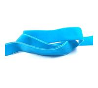 15mm Velvet Ribbon Quality Single Sided Ribbon by The Metre, Turquoise, 1 Metre