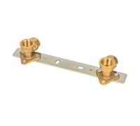 15mm x 1/2" Concealed Shower Wall Bracket Fixing Plate for Exposed Shower Bars, Shower Valves & Thermostatic Mixer Valve Kits - Durable, Easy Install, Universal Fit