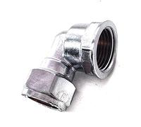 15mm x 1/2" Female Chrome Elbow - Bag of 2