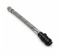 15mm x 1/2" Push Fit ISO Flexi Tap Connector Pair Stainless Steel Braided Hoses WRAS Approved