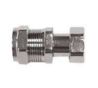 15mm x 1/2" Straight Chrome Tap Connector