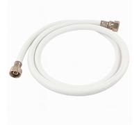 15mm x 1/2" x 1.5M Nylon Flexible Tap Connector - Reinforced Durable Hose for Hot & Cold Water Supply Connections