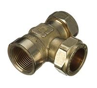 15mm x 1/2" x 15mm Compression Threaded End Tee