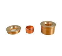 15mm x 10mm Compression Reducing Set - 3 Piece Brass Olive Reducer Kit for Compression Fittings | Pack of 5