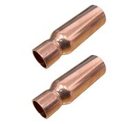 15mm x 10mm Long Tail Fitting Reducer - Copper - Pack of 2 | 10mm Microbore to 15mm Fitting Adapter