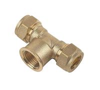 15mm x 15mm x 1/2" Compression Threaded Centre Tee