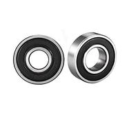 15mm x 28mm x 7mm Rubber Sealed Bearing,MACHSWON 2 PCS Deep Groove Ball Bearings