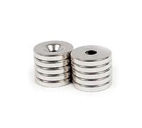 15mm x 2mm x (4.2mm Hole) Countersunk Neodymium Magnets With 4.2mm Hole for Screwing and Mounting (10)